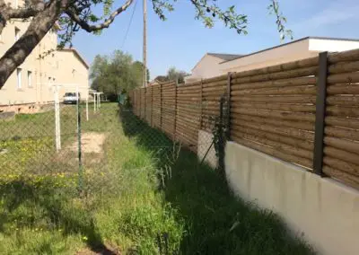 Création mur en rondin Paysagiste à Saint Rémy de Provence